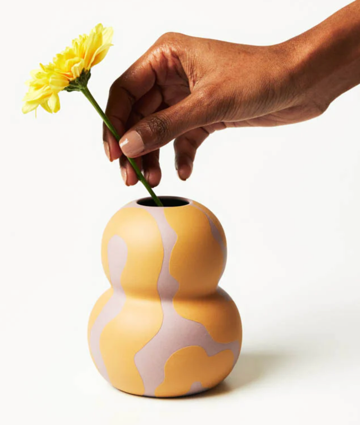 Happy Vase Double / Yellow