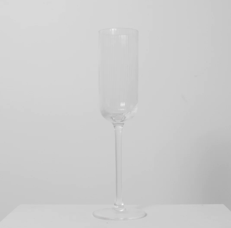 Atticus Ribbed Champagne Glass (S4)